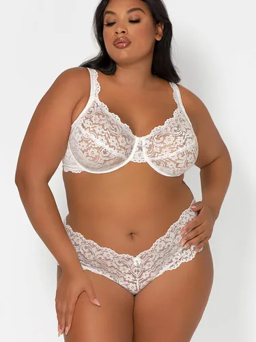Vista 6 de Smart & Sexy - Brasier de encaje distintivo, talla grande, sin forro, con aro, para mujer, con soporte adicional