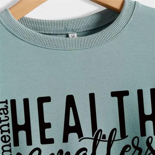 Vista 3 de ESIKAH Mental Health Matters - Sudadera para mujer con cuello redondo, psicología, terapeuta