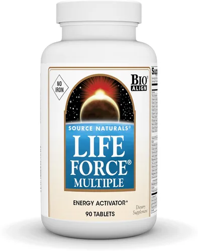 Vista 10 de Source Naturals Life Force Múltiples Multivitamínicos diarios sin hierro de alta potencia Vitaminas, minerales, antioxidantes y nutrientes – Energía