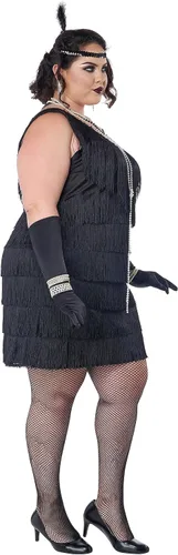 Vista 4 de California Costumes disfraz estilo moda charlestón talla grande, para mujer