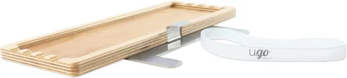 Vista 2 de u.go Plein Air - Bandeja lateral de madera para cualquier lugar, 4 x 11 pulgadas, compatible con cajas de pochade U.go, accesorios de caballete