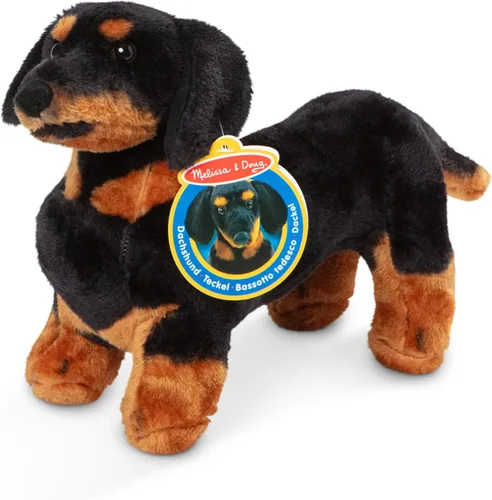 Vista 6 de Melissa & Doug Dachshund Gigante - Perro de Peluche Realista Grande