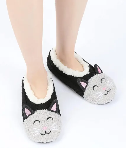 Vista 6 de Womens CozyWarm Animal Slipper Socks with Grippers-House Socks