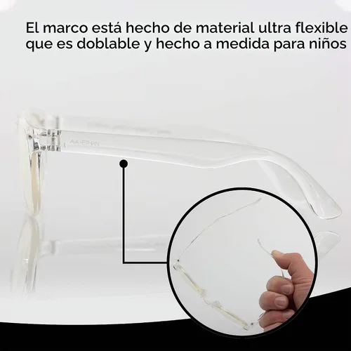 Vista 7 de GALVANOX Ava & Ethan - Gafas de luz azul para niños, bloqueo de luz azul para computadora/juegos (de 3 a 7 años)