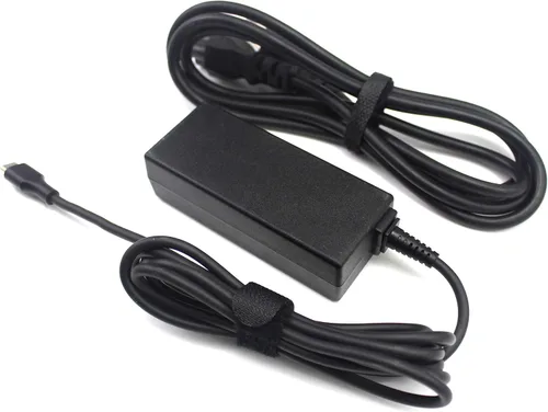 Vista 2 de Cargador USB C de 45 W para HP Chromebook cargador apto para Dell /Lenovo/Acer Chromebook cargador de yoga, cargador Elitebook, cargador Thinkpad