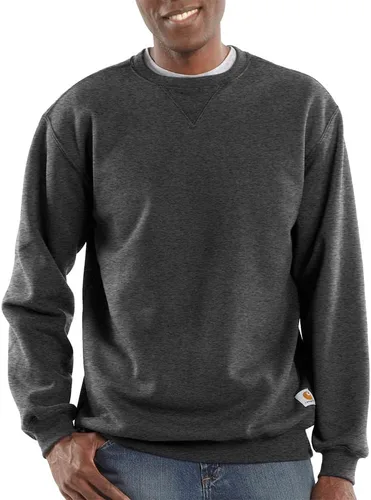 Vista 6 de Carhartt - Sudadera de peso medio y cuello redondo para hombre Nuevo azul marino