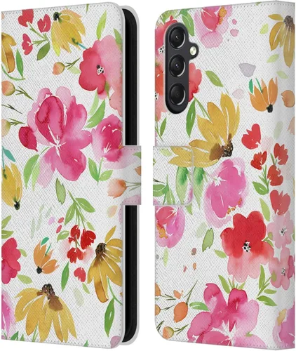 Vista 68 de Head Case Designs Officially Licensed Ninola Butterfly Nature Spring Floral Leather Wallet Case Compatible with Samsung Galaxy A07 4G