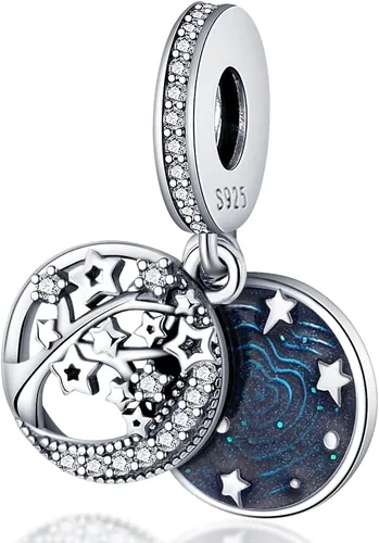 Vista 7 de Dijes de plata de ley 925 para pulseras, collares, colgante con circonitas cúbicas 5A dije charm para mujeres joyería DIY