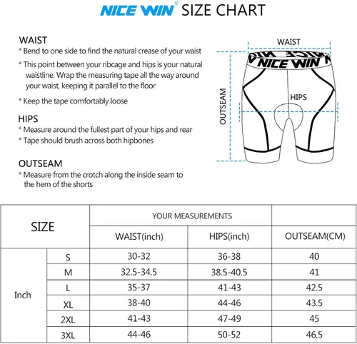Vista 7 de NICEWIN Pantalones cortos de ciclismo acolchados en 4D para hombre, ropa interior antideslizante para ciclismo, ropa interior ancha para ciclismo