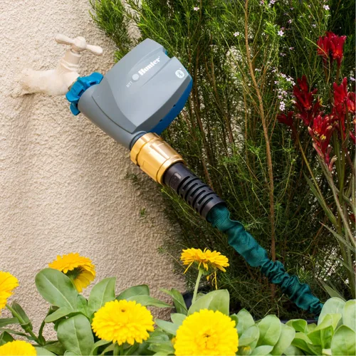 Vista 5 de Hunter BTT - Temporizador de manguera Bluetooth, temporizador de agua inteligente para grifo al aire libre, riego controlado por aplicación