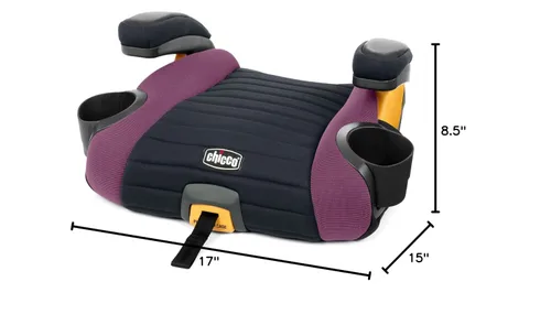 Vista 20 de Chicco GoFit ClearTex Plus Asiento elevador sin espalda, accesorio de ErgoBoost - Acolchado de espuma ultra cómodo, asa de transporte integrada