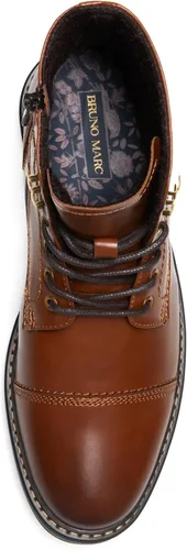 Vista 2 de Bruno Marc Botas de motocicleta para hombre, botas de vestir Oxford