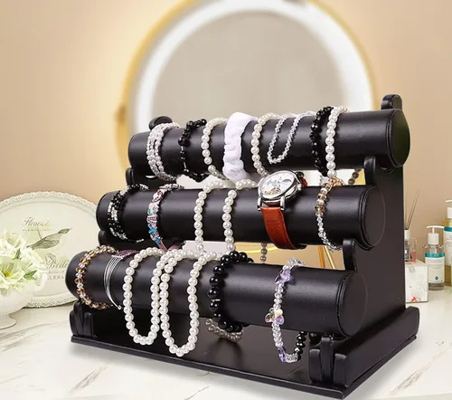 Vista 5 de Exhibidor de brazaletes, collares y relojes ChezMax con varios niveles