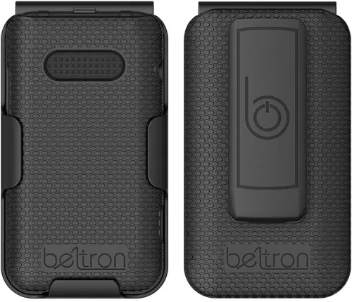 Vista 5 de BELTRON Funda para AT&T Cingular Flip IV con clip para cinturón (U102AA) - Negro