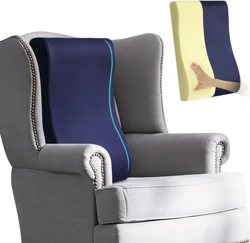 Vista 9 de Almohada cervical 2 en 1, almohada de apoyo lumbar para sofá reclinable y sillas planeadoras de guardería, cojín de espuma de alta resistencia