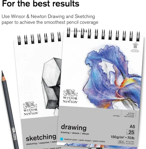Vista 8 de Winsor & Newton Studio Collection - Lápices de grafito, juego de 5