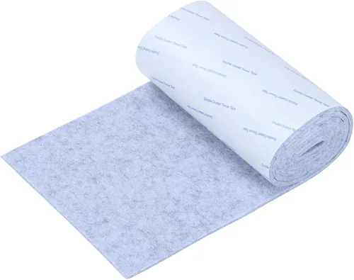 Vista 9 de Almohadillas de fieltro para muebles, cinta de fieltro cortable antideslizante autoadhesiva beige, rollo de tiras de fieltro de alta resistencia