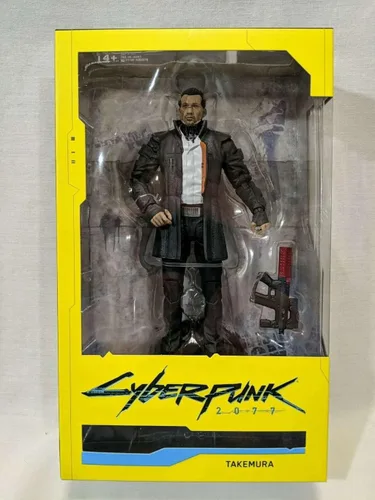 Vista 2 de McFarlane Toys Cyberpunk 2077 Takemura - Figura de acción (7 pulgadas)