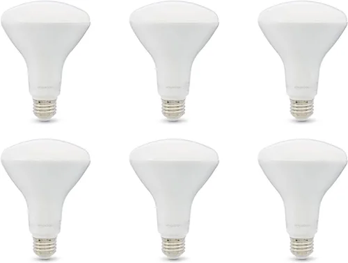 Vista 7 de Amazon Basics Bombillas LED BR30, eficiencia energética, regulables, base estándar E26, equivalente a 65 vatios, 11 W, vida útil de 10.000 horas