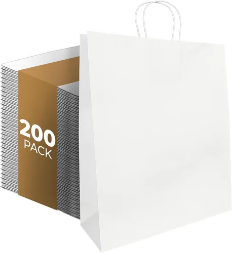 Vista 10 de PTP BAGS Bolsas de papel marrón Super Royal, 14 x 10 x 15.75 pulgadas Natural