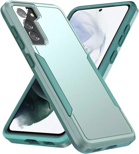 Vista 27 de Funda para Samsung Galaxy S21 (no para S21 Plus y S21 Ultra), resistente, a prueba de golpes, de grado militar, soporte de carga inalámbrica