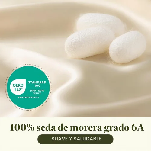 Vista 3 de LILYSILK Coleteros de seda para prevenir el encrespamiento y las roturas - Sujetadores de cola de caballo de seda de morera, gomas elásticas