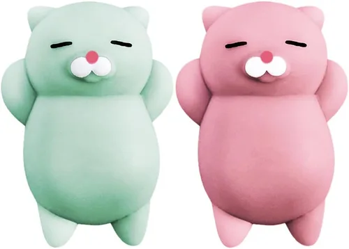 Vista 10 de Nutty Toys Juego de Gatos Suaves - Gatitos Kawaii de Silicona Suave de 2", Juguete Principal para Alivio del Estrés 2025 Regalos Únicos