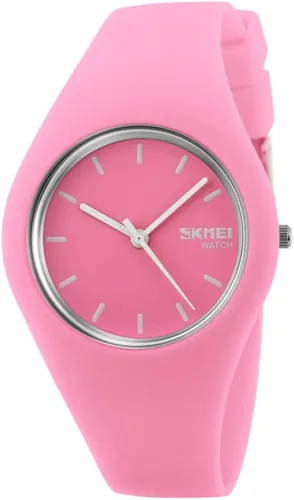 Vista 10 de Gosasa Casual estilo simple correa de silicona mujeres hombres deportes relojes 30M impermeable