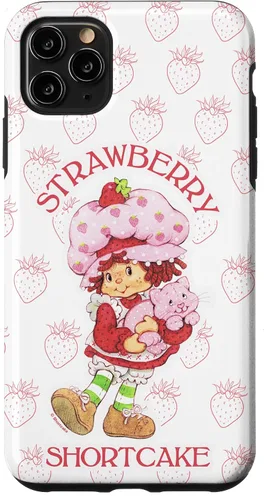 Vista 16 de iPhone 14 Strawberry Shortcake Cutie - Funda con diseño de fresas vintage