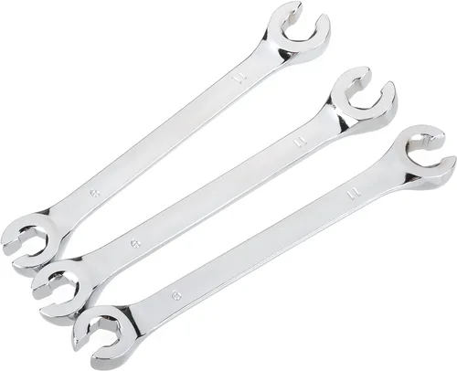 Vista 30 de Utoolmart Llave de tuerca acampanada, 0.236 in x 0.315 in métrica doble extremo abierto, 2 piezas