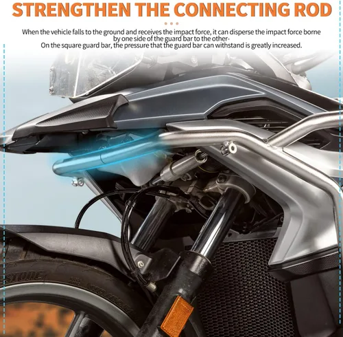 Vista 4 de Protector de motor de motocicleta para BMW F750GS F850GS 2018 2019 2020 2021 2022 2023 F800GS 2024-2025 parachoques de carretera protección lateral