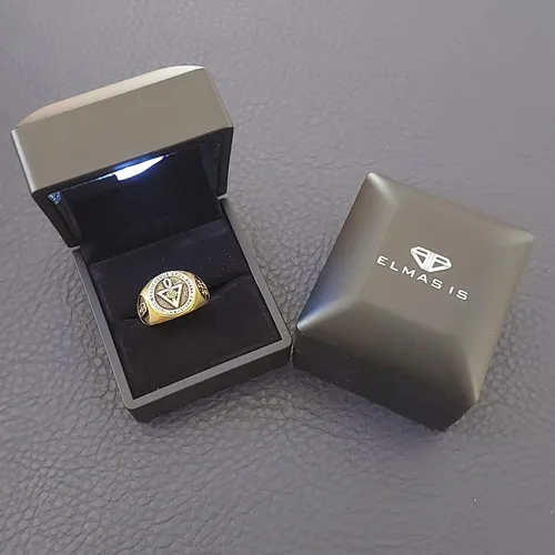 Vista 7 de Anillo Antiquus Mysticusque Ordo Rosae Crucis Signet, Plata de Ley, Bañado en Oro, Rodio, 0.630 x 0.630 in, Anillo Masónico para Hombre