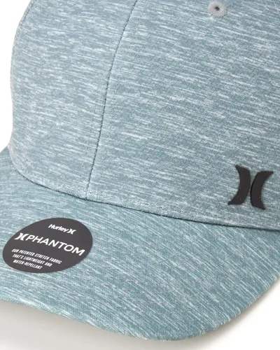 Vista 3 de Hurley Sombrero para hombre - H2O-DRI Phantom Relay Curved Brim Stretch Fitted Cap, Gris