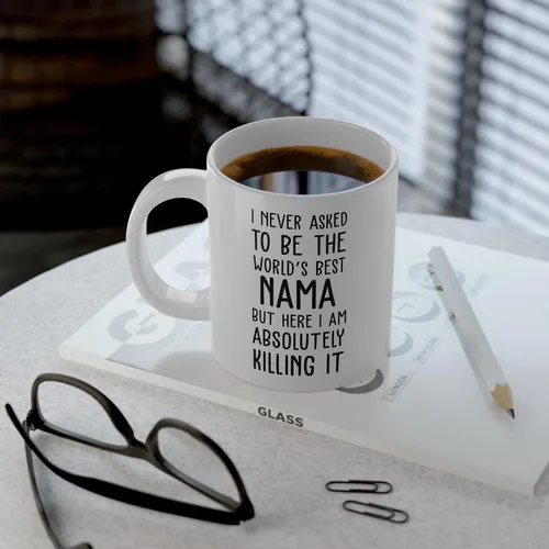 Vista 4 de World's Best Nama Mug – Divertido regalo de Nama – Taza de café Nama – Cita de Nama – Best Nama Ever – Greatest Nama – Tazas – Broma