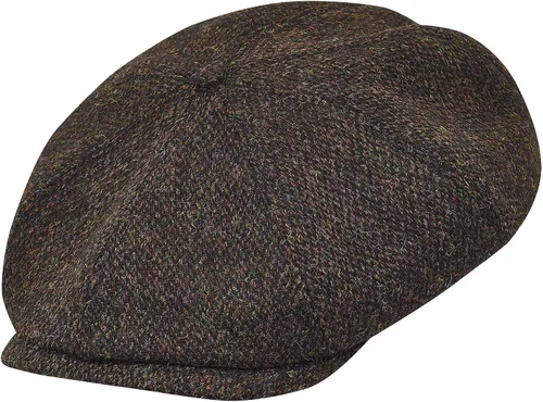Vista 2 de Sterkowski Gorra Shelby Gorra 100% Harris Tweed Newsboy para hombre Sombrero de estilo pico de 8 paneles