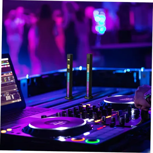Vista 6 de DOITOOL 2 unids lámpara de sonido reactiva luces ambientales barras Led s RGB barras TV ambiente ing tiras tiras RGB s acrílico control de voz