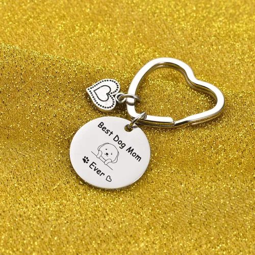 Vista 5 de 7RVZM Joyería para perro y abuela, regalo para el día de la madre, regalo para mejor amiga, joyería para mejor amiga, llavero veterinario, llavero