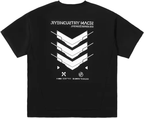 Vista 6 de Niepce Inc Streetwear Cyberpunk Elbow Sleeve Graphic Tees Hombres