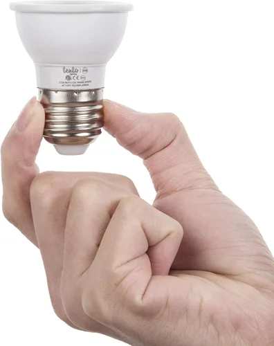 Vista 2 de tento Bombilla LED Par16 E26 Edison Base regulable 480lm 2750-3000k Blanco Cálido Paquete de 10 Piezas de Repuesto Halógeno