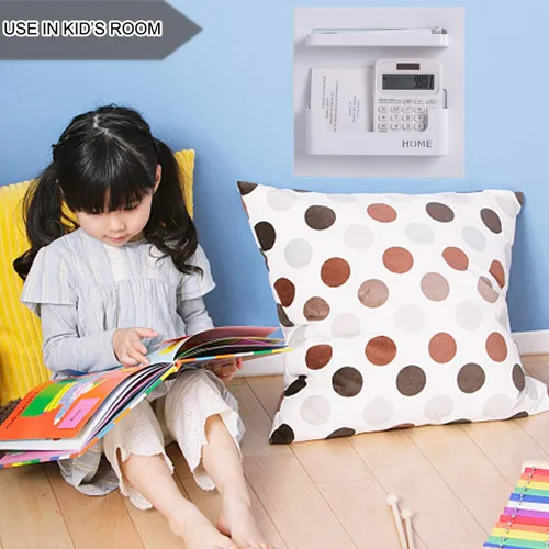Vista 4 de Estante de Mesita de Noche - Adhesivo Montado en la Pared para Dormitorio, Dormitorio Universitario, Oficina Accesorios Flotantes