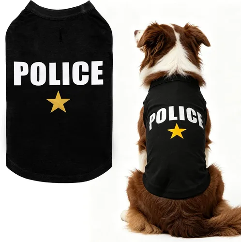 Vista 33 de BINGPET Bad to The Bone - Camiseta de algodón suave para cachorros, transpirable, ligera, para disfraz de perro, chaleco sin mangas, lavable a