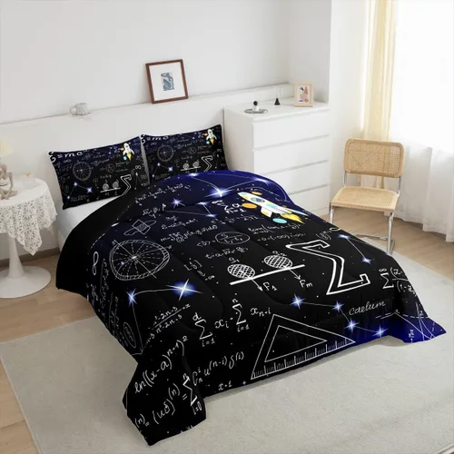 Vista 209 de Erosebridal Juego de edredón de hojas de cannabis, juego de ropa de cama de marihuana con estampado colorido de plantas, decoración bohemia de 2