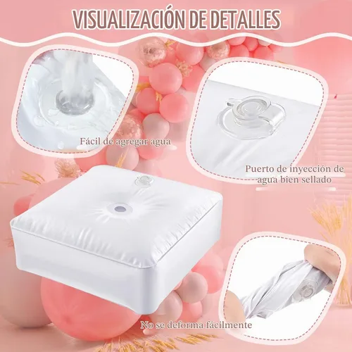 Vista 3 de Gueevin 4 soportes para arco de globos, bolsa de agua pesada para soporte de columna y kit de arco, soporte de globo para fiesta, boda, graduación