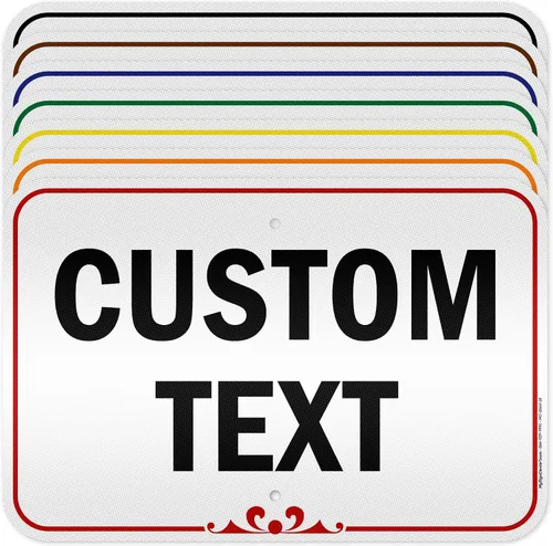 Vista 9 de My Sign Center (Prestige) - Letrero personalizado, para negocios, uso en interiores y exteriores, 7 x 10 pulgadas, libre de óxido, aluminio 040