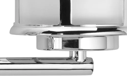 Vista 4 de Progress Lighting Cascadia Collection - Candelabro costero de cristal grabado con 3 luces, cromado pulido