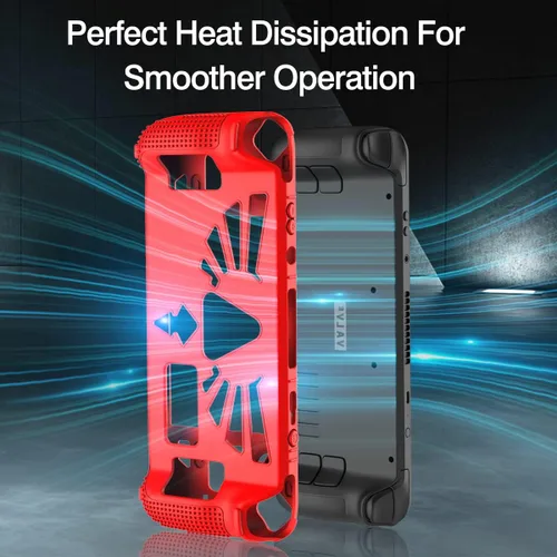 Vista 3 de SUIHUOJI Funda protectora de pie para cubierta de vapor, protector de accesorios de silicona engrosada, cubierta suave con 2 pares de agarres