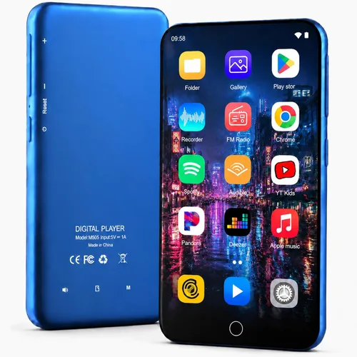 Vista 9 de MP3 Player with Bluetooth and WiFi, 32GB 4" Full Touch Screen Music Player with Spotify, Audible, Pandora, Libby, Spotify Kids,MP3&MP4 Player with