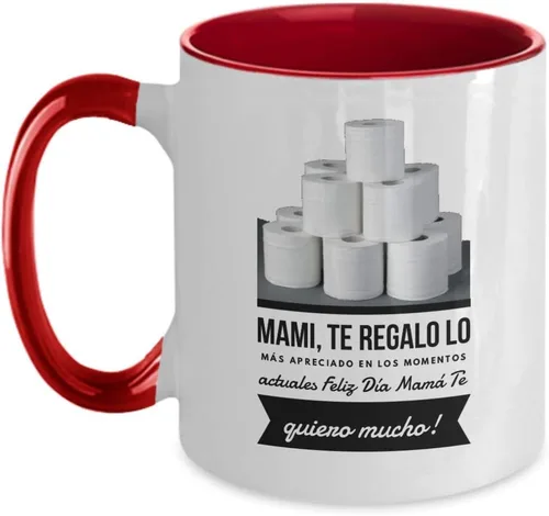 Vista 5 de Día de la Madre Taza de café original taza chistoza regalo para mamá, abuela, día de la madre