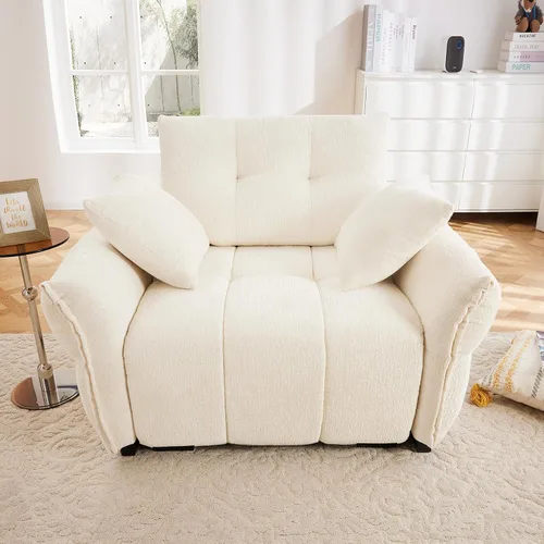 Vista 11 de Leyu&Hafort Sofá modular seccional, sofá modular Cloud con asiento profundo, moderno sofá modular con otomana móvil, sofá de felpilla con almohadas