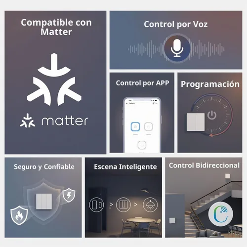 Vista 8 de SONOFF Matter Interruptor de Luz Inteligente, Interruptor de Luz WiFi de 2.4GHz, Se Requiere Cable Neutro, Interruptor de Luz Alexa Compatible